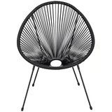 Bonami Selection Črn kovinski/plastičen vrtni fotelj Avocado Comfort – | Shoptok.si