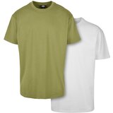 Urban Classics Heavy Ovesized Tee 2-Pack newoliv+white | shoptok.hr