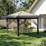 Gazebo s 4 bočne strane Krem i Antracit | shoptok.hr