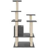  Penjalica za mačke sa stupovima za grebanje tamnosiva 110 cm | shoptok.hr