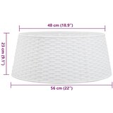  Suknja za božićno drvce bijela Ø56x23 cm plastika - Bijela 56 x 23 cm 1 | shoptok.hr