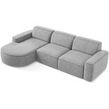 Makamii Svijetlo siva kutna garnitura od šenila (s lijevim kutom/s ležaljkom) Omao – | shoptok.hr