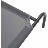  Povišeni krevet za pse sivi 150x90x20 cm tekstil i čelik | shoptok.hr