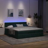  Otomanski krevet s madracem i LED 180x200 cm baršunasti | shoptok.hr
