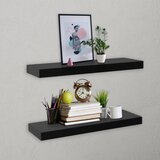Maison Chic 2 kosi Viseče police - Stenske Police črne 40x20x3,8 cm, (21793758) | Shoptok.si
