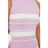 Trendyol Lilac Striped Knitwear Blouse | ePonuda.com