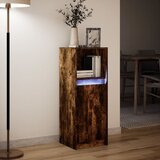  Komoda s LED svjetlima boja hrasta 38 x 34 x 100 cm drvena | shoptok.hr