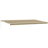 vidaXL Ročna retraktibilna tenda zelena in rumena 600x300 cm, (22146396) | Shoptok.si