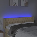 LED uzglavlje krem 163x16x78/88 cm od tkanine | Eponuda.com