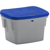 eurokraft pro Univerzalna posoda in posoda za posipni material, brez odprtine za odvzem, 60 l, pokrov modre barve | Shoptok.si