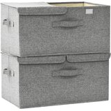  Kutije za pohranu 2 kom od tkanine 50 x 30 x 25 cm sive | shoptok.hr