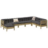  8-dijelni set vrtnih sofa s jastucima od impregnirane borovine | shoptok.hr