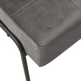  Stolica za opuštanje 65 x 79 x 87 cm tamnosiva baršunasta | shoptok.hr