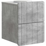  Noćni ormarić za montažu na zid Betonska siva 33 x 34,5 x 43 cm | shoptok.hr