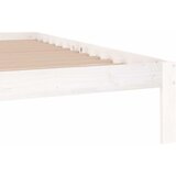  Okvir za krevet od masivne borovine bijeli 200 x 200 cm | shoptok.hr