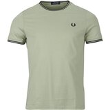 Fred Perry Majice s kratkimi rokavi TWIN TIPPED T-SHIRT Zelena | Shoptok.si