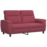  Set sofe 2 pcs Vinska crvena Tkanina - boja crnog vina Jednostruka + Dvostruka (140 cm) | shoptok.hr