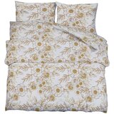  Set posteljine za poplun bijelo-smeđi 240 x 220 cm pamučni | shoptok.hr