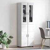  Highboard s policom FLORIN Visoki sjaj bijela 60 x 35 x 182 cm | Eponuda.ba