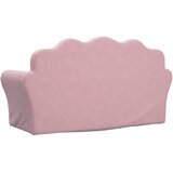  Dječji kauč s 2 sjedišta, ružičasti, mekani pliš | shoptok.hr