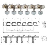 Dr Parts AMH0200/CR ključevi za akust gitaru 12st. | Eponuda.ba