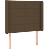  LED uzglavlje tamnosmeđe 83x16x118/128 cm od tkanine | shoptok.hr