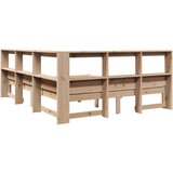  Krevet s regalom za knjige bez madraca 160x200 cm od borovine | shoptok.hr