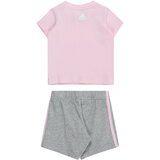 Adidas Športna trenirka pegasto siva / roza / bela | Shoptok.si