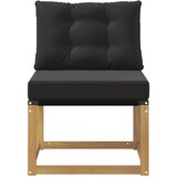  Srednja sofa za van Masivno bagremovo drvo, Tekstilen Bijela | shoptok.hr