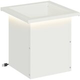  Vrtna posuda za sadnju s LED svjetlom Bijela 30 x 30 x 30 cm | shoptok.hr
