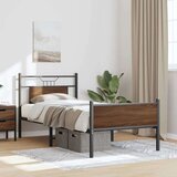  Posteljni okvir brez vzmetnice hrast 90x200 cm inženirski les, (21829397) | Shoptok.si