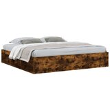  The Living Store Posteljni okvir dimljen hrast 200x200 cm - Posteljni Okvir, (21496759) | Shoptok.si