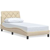 Posteljni okvir brez vzmetnice krem 90x190 cm tkanina, (22053577) | Shoptok.si