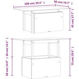  Vrtni stol voštano smeđi 100 x 50 x 75 cm od masivne borovine | shoptok.hr