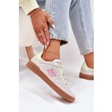 D.Franklin Suede Sport Shoes Sneakers Women Muted White | shoptok.hr