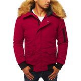 DStreet Kurtka męska zimowa bordowa | Shoptok.si