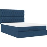 Otomanski krevet s madracem plavi 140x190cm od tkanine | shoptok.hr