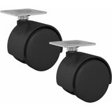  Dizalni kotač 2 pcs Crna 39,5 x 39,5 x 37,8 mm Željezo i PP | shoptok.hr