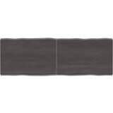 vidaXL Mizna plošča temno siva 140x50x4 cm obdelana trdna hrastovina, (20817840) | Shoptok.si