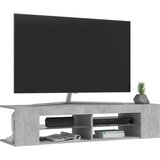 TV ormarić s LED svjetlima siva boja betona 135 x 39 x 30 cm | shoptok.hr