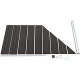 PANEL za ogradu WPC 95 x (105 - 180) cm sivi | shoptok.hr