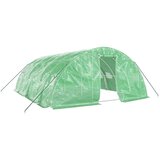  Rastlinjak z jeklenim ogrodjem zelen 30 m² 6x5x2,3 m | Shoptok.si