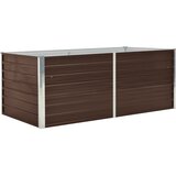  Povišena vrtna gredica 160 x 80 x 45 cm pocinčani čelik smeđa | shoptok.hr