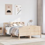 vidaXL Posteljni okvir brez vzmetnice 160x200 cm trdna borovina Cene