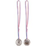 Silver Medal Second Place Prize Trophy Zinc 6.5cm | shoptok.hr