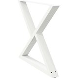  Noge jedilne mize 2 kosa Bela 90x(72-73,3) cm Jeklo | Shoptok.si