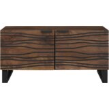 vidaXL kavna miza 80x50x40 cm iz trdnega lesa in vezane plošče | Shoptok.si