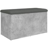  The Living Store Klop za shranjevanje betonska siva 82x42x45 cm inženirski les - Klop Za Shranjevanje, (21448384) | Shoptok.si