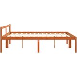  Krevetna konstrukcija s uzglavljem Vosak smeđa 200 x 200 cm | shoptok.hr