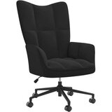  Stol za sproščanje črn žamet | Shoptok.si